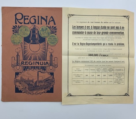 Catalogue general des lampese a arc Regina et Reginula